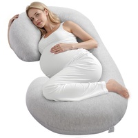 Pregnancy Pillow, C-Shaped Full Body Maternity Pillow, Ultra-Soft and Breathable Pregnant Support Pillows with Removable & Washable Cover, Perfect for