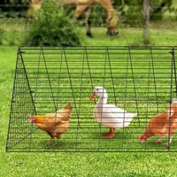 Chicken Tunnels, 300 x 71 x 61.5cm (LxWxH) Chicken Tunnels for Yard, Portable Chicken Tunnels for Outside Easy Installation, Chicken Coop Run, Suitabl