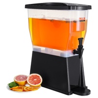 Beverage Dispenser, 3 Gallon Drink Dispenser for Parties, Plastic Juice Dispenser with Stand Spigot Lid, Iced Tea Lemonade Juice Water Dispenser, for 