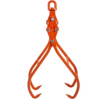 Timber Claw Hook, 36 inch 4 Claw Log Grapple for Logging Tongs, Swivel Steel Log Lifting Tongs, Eagle Claws Design with 3307 lbs/1500 kg Loading Capac
