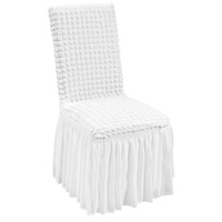 Stretch Spandex Folding Chair Covers, Universal Fitted Chair Cover with Skirt, Removable Washable Protective Slipcovers, for Wedding, Holiday, Banquet