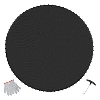 Replacement Trampoline Mat, Jumping Mat Fits 15ft Frame, Universal Jumping Mat for 15ft Round Trampoline, Reinforce UV-Resistant Mat with Spring Tool 