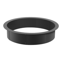 Fire Pit Ring, 40-Inch Outer/36-Inch Inner Diameter, 10inch Height 2.5mm Thick Fire Pit Insert, Heavy Duty Carbon Steel Liner DIY Campfire Ring above 