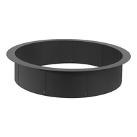 Fire Pit Ring, 44-Inch Outer/39-Inch Inner Diameter, 10inch Height 2.5mm Thick Fire Pit Insert, Heavy Duty Carbon Steel Liner DIY Campfire Ring above 