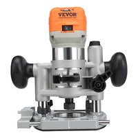 Wood Router, 1.25HP 800W, Compact Wood Trimmer Router Combo Tool with Plunge and Fixed Base, 30000RPM 6 Variable Speeds, with 1/4'' & 5/16'' Collets D