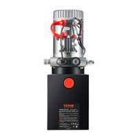 Hydraulic Pump, 4 Quart Hydraulic Power Unit, Single Acting Dump Trailer Pump, 0.91 GPM Flow Rate, 3200 PSI Max Relief Pressure, DC 12V Hydraulic Pump