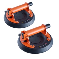 Glass Suction Cup, 203 mm 2 Pack 278 kg Capacity, Vacuum Suction Cup with Steel Handle & Carry Box, Heavy Duty Industrial Suction Cup Lifter Tool for 