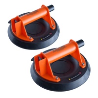 Glass Suction Cup, 203 mm 2 Pack 278 kg Capacity, Vacuum Suction Cup with ABS Handle and Carry Box, Heavy Duty Industrial Suction Cup Lifter Tool for 