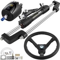 Hydraulic Steering Kit 300HP, Hydraulic Boat Steering Kit Helm Pump, Hydraulic Boat Steering Kit Without Hydraulic Steering Hose for Boat Steering Sys