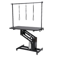 109cm Hydraulic Pet Grooming Table, Heavy Duty Dog Grooming Arm for Medium/ Small Dogs, Height Adjustable Dog Grooming Station, Anti Slip Tabletop /Do