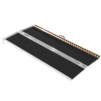 Portable Wheelchair Ramp, 183 cm 363 kg Capacity, Non-Slip Aluminum Folding Threshold Ramp, Foldable Mobility Scooter Ramp Wheel Chair Ramp, Handicap 