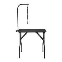 Pet Grooming Table Arm with Clamp, 808 x 460 mm Dog Grooming Station, Foldable Pets Grooming Stand for Medium and Small Dogs, Free No Sit Haunch Holde