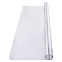 Plastic Table Cover, 30 x 60 Inch 1.5 mm Thick Clear Table Protector, Rectangle PVC Desk Mat, Waterproof & Easy Cleaning Desk Pad Tablecloth, for Offi