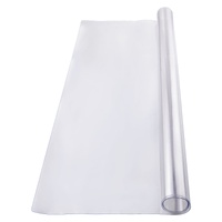 Plastic Table Cover, 54 x 54 Inch 2.0 mm Thick Clear Table Protector, Square PVC Desk Mat, Waterproof & Easy Cleaning Desk Pad Tablecloth, for Office 