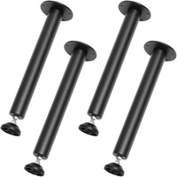 406.4MM Adjustable Desk Legs, Reinforced Steel Office Table Furniture legs Set of 4 for DIY, 1200 lbs Load Capacity Heavy Duty Desk Legs, Quick Instal