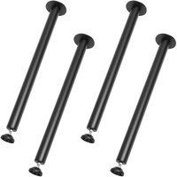 711.2MM Adjustable Desk Legs, Reinforced Steel Office Table Furniture legs Set of 4 for DIY, 544.3KG Load Capacity Heavy Duty Desk Legs, Quick Instala