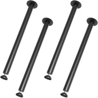 762MM Adjustable Desk Legs, Reinforced Steel Office Table Furniture legs Set of 4 for DIY, 544.3KG Load Capacity Heavy Duty Desk Legs, Quick Instalati