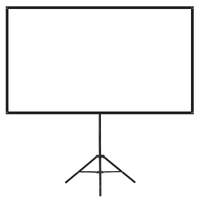 Projector Screen with Stand, 80 Inch 160° Wide Angle Indoor Outdoor Projection Screen, 16:9 4K HD Wrinkleless Portable Tripod Screens with Carry Bag, 