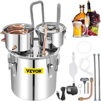 Moonshine Still Water Alcohol Distiller 50L w/Thumper Keg & Water Pump