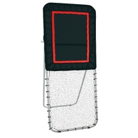 Folding Lacrosse Rebounder for Backyard, 3x8 Ft Volleyball Bounce Back Net, Pitchback Throwback Baseball Softball Return Training Screen, Adjustable A