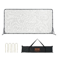Soccer Rebounder Net, 12x6FT Iron Soccer Training Equipment, Sports Football Training Gift with Portable Bag, Volleyball Rebounder Wall Perfect for Ba