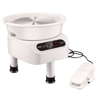 Pottery Wheel, 11 inch Pottery Forming Machine, 450W Electric Wheel for Pottery with Foot Pedal and LCD Touch Screen, Direct Drive Ceramic Wheel with 