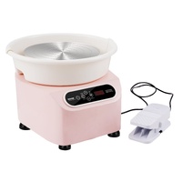 Pottery Wheel, 11 inch Pottery Forming Machine, 450W Electric Wheel for Pottery with Foot Pedal and LCD Touch Screen, Direct Drive Ceramic Wheel with 