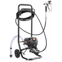 Stand Airless Paint Sprayer, 750W 3000PSI High Efficiency Electric Airless Sprayer With Cart, Fine And Even Painting Effect, Paint Sprayers for Home I