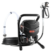 Stand Airless Paint Sprayer, 650W High Efficiency Airless Sprayer, 3000PSI Electric Paint Sprayer Machine Extension Rod and Cleaning Kits for Interior