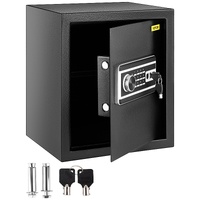 Safe Box, 1.7 CU.FT Fingerprint Safe Box for Money with 2 Keys & Digital Keypad, Q235 Steel Safe Box for Storing Cash, Jewelry, Pistols, Documents, Wa