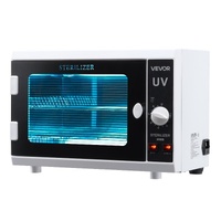 Nail Tool Cleaning Machine, 12L Large Capacity, Knob Control, Tool Cabinet Cleaner Box with Timer Setting, Tempered Glass Door, 185nm Wavelength, for 