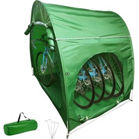 Bike Cover Storage Tent, 420D Oxford Fabric Portable for 4 Bikes, Outdoor Waterproof Anti-Dust Bicycle Storage Shed, Heavy Duty for Bikes, Lawn Mower,