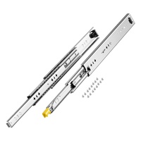 1 Pair Full Extension Drawer Slides 16 18 20 24 30 35 38 59 32 36 40 48 60 in, 250 lbs Load Capacity Locking Drawer Slides, Ball Bearing with Lock Sid
