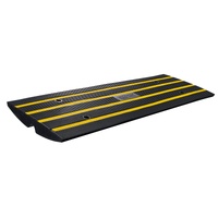 Curb Ramp, 6.5 cm Rise Rubber Driveway Ramps, Heavy Duty 15 tons Weight Capacity Threshold Ramp, Curbside Bridge Ramps for Loading Dock Garage Sidewal