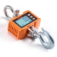 Digital Crane Scale, 4400 lbs/2000 kg Max Capacity, Heavy Duty Industrial Hanging Scale with Cast Aluminum Case & LCD Display, 500 g Division & 3 Unit