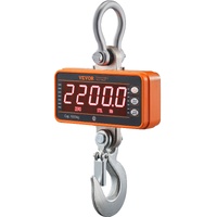 Digital Crane Scale, 2200 lbs/1000 kg, Industrial Heavy Duty Hanging Scale with Remote Control, Cast Aluminum Case & LED Screen, High Precision for Co