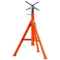 Pipe Stand, 2500LBS Heavy Duty Pipe Jack Stands, 27.2"-52" Height Adjustable V Head Pipe Stand, 45# Steel Folding Jack Stand for 1/2-12 inches Pipes