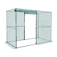 Crop Cage, 2.39 x 1.2 x 1.8 m Plant Protection Tent with Zippered Door, Wind-Resistant Tall Crop Cage, Easy to Install, Outdoor Raised Bed Cover, Toma