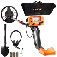 Metal Detector for Adults & Kids, 8", Professional Adjustable Higher Accuracy Gold Detector, IP68 Waterproof Coil with LCD Display Advanced DSP Chip, 