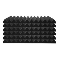 Acoustic Foam Panels 48 Pack 12 x 12 x 1 in Adhesive for Wall Ceiling