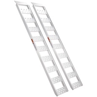 Aluminum Ramps, 1250lbs, Straight Ramp with Treads and Load Straps, Portable Loading Ramp for Motorcycles, ATVs, Trucks, Lawn Mower, Dirt Bike, Garden