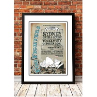 Foo Fighters 'Acoustic Concert' Sydney, Australian Tour Poster 2006 - Framed A3