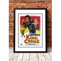 Elvis 'King Creole' Framed Movie Poster! - Framed A4