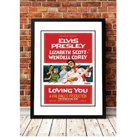 Elvis 'Loving You' Framed Movie Poster! - Framed A2