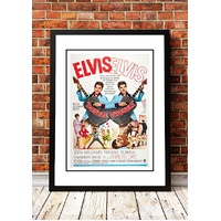 Elvis 'Double Trouble' Framed Movie Poster! - Framed A4