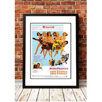 Elvis 'Live A Little' Cousins' Framed Movie Poster! - Framed A4