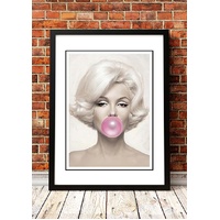 Marilyn Monroe 'Bubblegum' Framed Poster! - Framed A3
