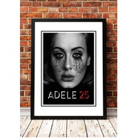 Adele '25' In Store Promotional Poster - Framed A2