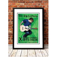 Ed Sheeran ‘Toyota Stadium’ Dallas, USA Concert Poster 2018 - Framed A2