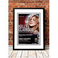 Kelly Clarkson ‘Breakaway Tour’ Perth, Australia Concert Poster 2005 - Framed A2